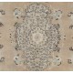 MidCentury French Baroque Style Floral Rug. Elegant Design MidCentury French Baroque Style Floral Rug. Elegant Design