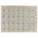Vintage Floral Patterned Turkish Handmade Rug in Soft Colors