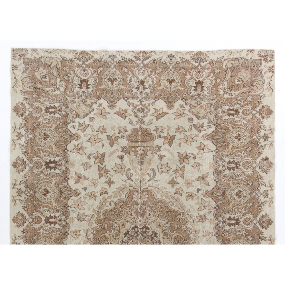 Unique Shabby Chic Vintage Handmade Turkish Rug