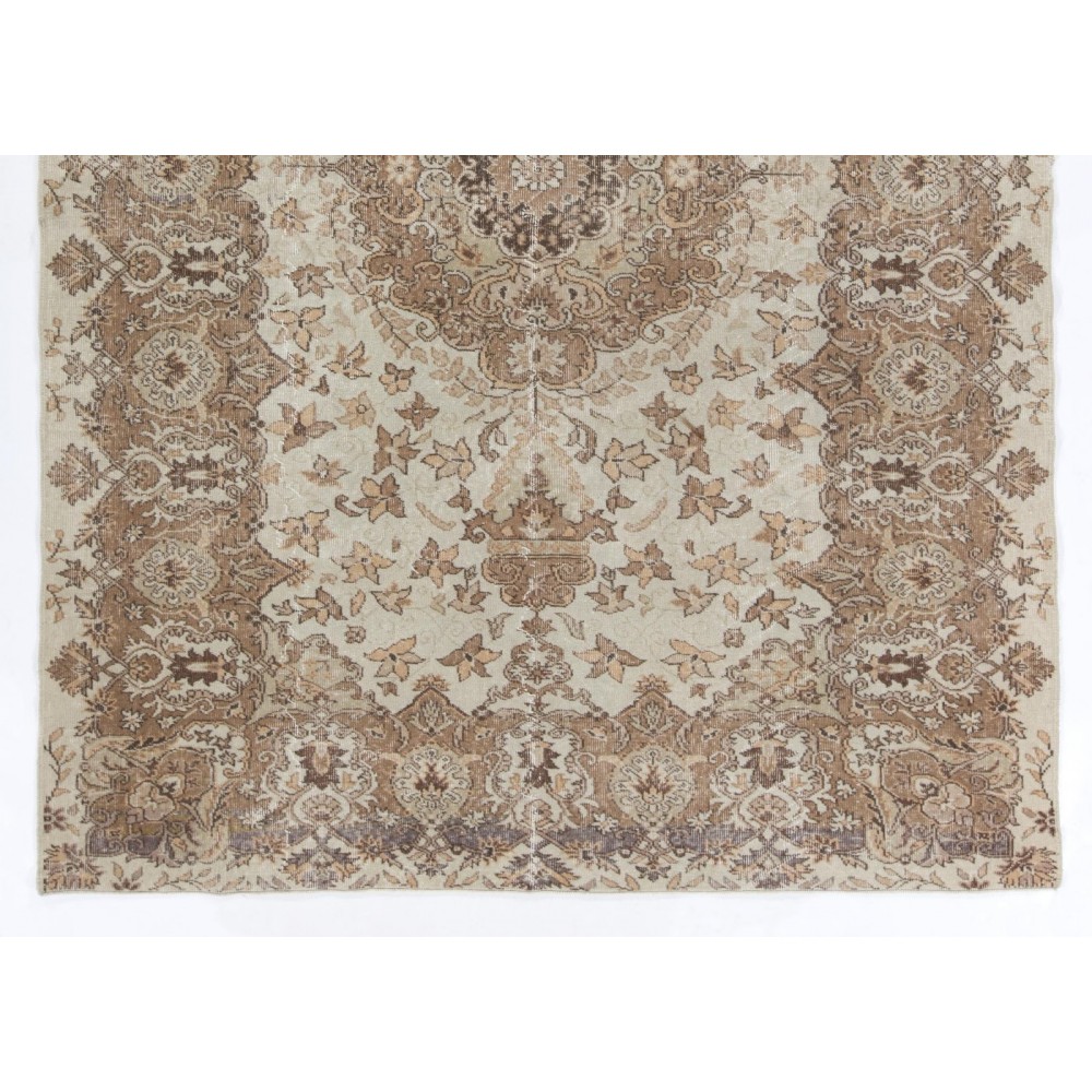 Unique Shabby Chic Vintage Handmade Turkish Rug