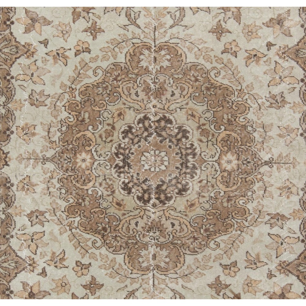 Unique Shabby Chic Vintage Handmade Turkish Rug