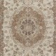 Vintage Turkish Handknotted Wool Rug. Shabby Chic Carpet for Cozy Farmhouse Interiors