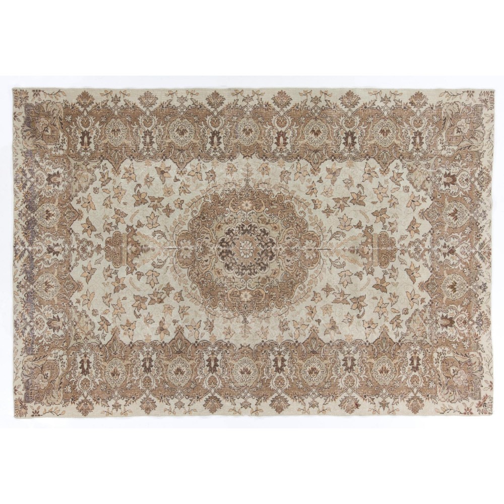 Unique Shabby Chic Vintage Handmade Turkish Rug