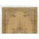 One of a Kind Vintage Hand-knotted Oushak Rug in Soft Colors