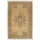 One of a Kind Vintage Hand-knotted Oushak Rug in Soft Colors