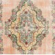 Distressed Vintage Floral Ghiordes Rug Distressed Vintage Floral Ghiordes Rug
