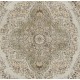 Hand-Knotted Anatolian Rug in Neutral Colors. Vintage Oushak Carpet