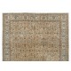 Large Hand-Knotted Vintage Anatolian Wool Area Rug with Floral Design Large Hand-Knotted Vintage Anatolian Wool Area Rug with Floral Design
