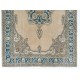 Vintage Central Anatolian Turkish Rug in Beige and Blue Colors