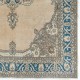Vintage Handmade Anatolian Turkish Rug in Beige and Blue Colors Vintage Handmade Anatolian Turkish Rug in Beige and Blue Colors