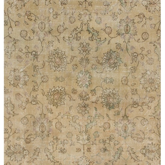 Antique Washed Vintage Turkish Oushak Rug. Wool Carpet. Floor Covering Antique Washed Vintage Turkish Oushak Rug. Wool Carpet. Floor Covering