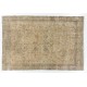 Vintage Handmade Turkish Oushak Rug. Floor Covering