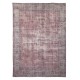 Distressed Vintage Turkish Area Rug. Maroon, Gray, Blue, Beige Colors Distressed Vintage Turkish Area Rug. Maroon, Gray, Blue, Beige Colors
