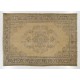 Mid-Century Hand-Knotted Turkish Area Rug. Vintage Oushak Carpet in Soft Colors. Very Good Condition Mid-Century Hand-Knotted Turkish Area Rug. Vintage Oushak Carpet in Soft Colors. Very Good Condition