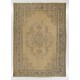 Mid-Century Hand-Knotted Turkish Area Rug. Vintage Oushak Carpet in Soft Colors. Very Good Condition Mid-Century Hand-Knotted Turkish Area Rug. Vintage Oushak Carpet in Soft Colors. Very Good Condition