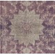 Hand-Knotted Turkish Area Rug. Vintage Oushak Carpet in Soft Colors. Very Good Condition