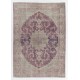Mid-Century Hand-Knotted Turkish Area Rug. Vintage Oushak Carpet in Soft Colors. Very Good Condition