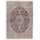 Hand-Knotted Turkish Area Rug. Vintage Oushak Carpet in Soft Colors. Very Good Condition