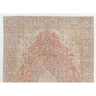 Fine Hand-knotted Turkish Wool Area Rug in Muted Colors for Rustic, Country & Farmhouse Decor Fine Hand-knotted Turkish Wool Area Rug in Muted Colors for Rustic, Country & Farmhouse Decor
