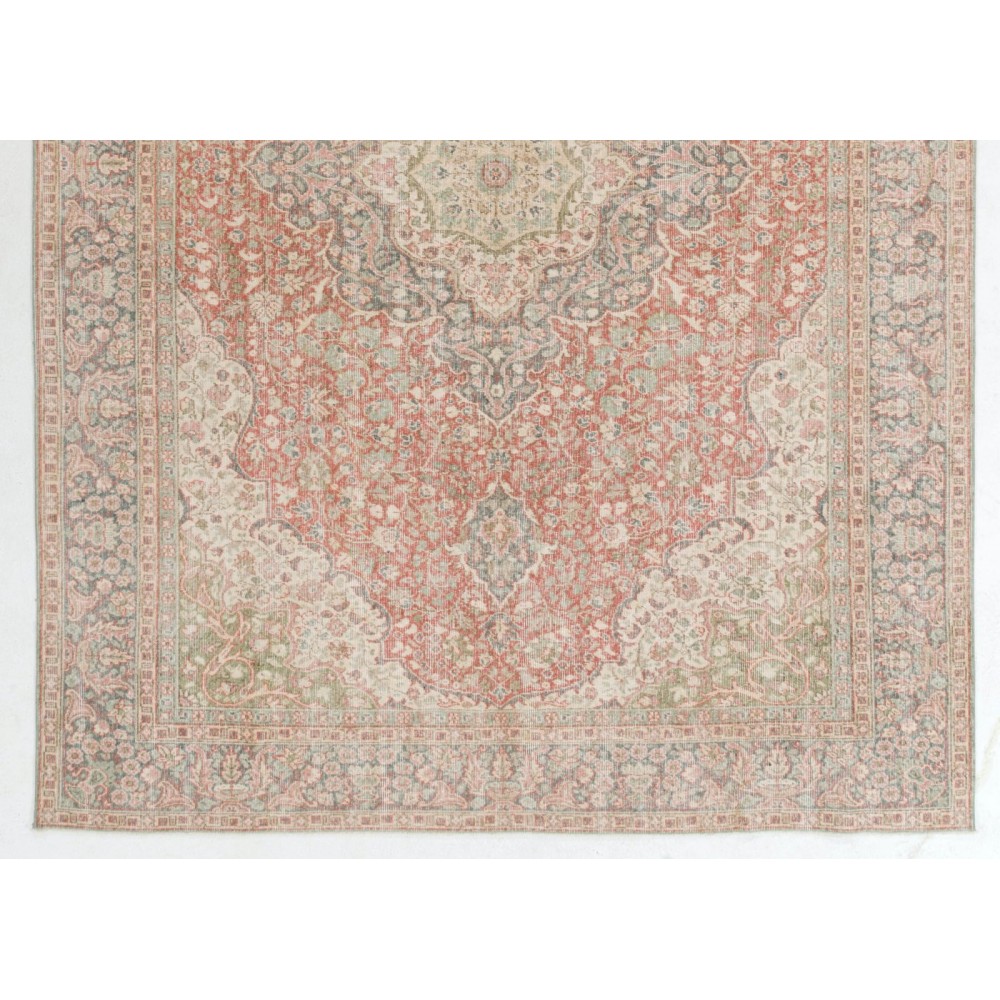 Fine Unique Handmade Anatolian Wool Area Rug in Muted Colors