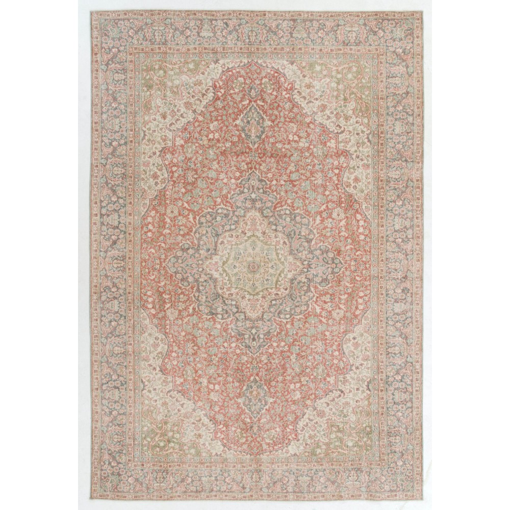 Fine Unique Handmade Anatolian Wool Area Rug in Muted Colors