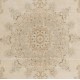 One-of-a-Kind Fine Vintage Hereke Wool Rug in Soft Beige & Mint Green One-of-a-Kind Fine Vintage Hereke Wool Rug in Soft Beige & Mint Green