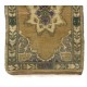 Vintage Turkish Oushak Small Area Rug in Muted Pastel Tones. Handknotted Door Mat, Seat Cover