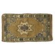 Vintage Turkish Oushak Small Area Rug in Muted Pastel Tones. Handknotted Door Mat, Seat Cover