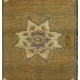 Vintage Turkish Oushak Small Area Rug in Muted Pastel Tones. Handknotted Door Mat, Seat Cover