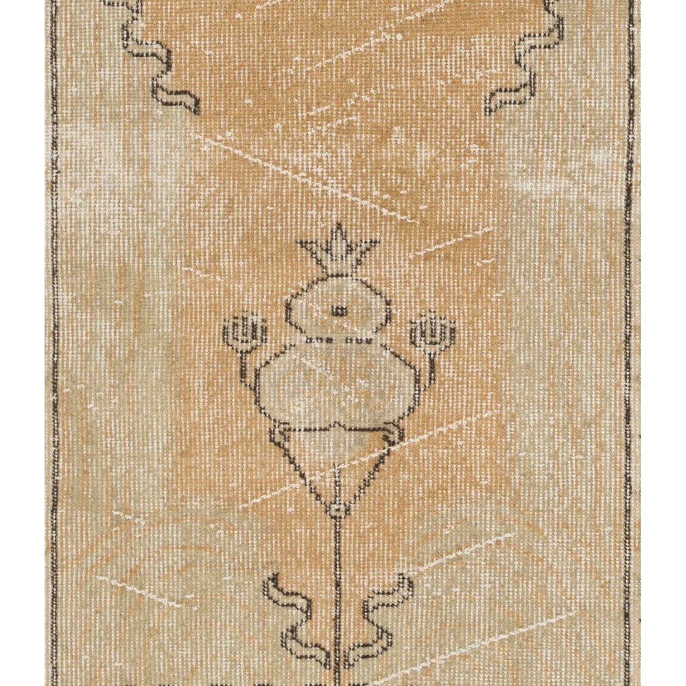 Handmade Turkish Village Accent Rug (Cushion or Seat Cover, Doormat)