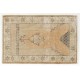 Handmade Turkish Village Accent Rug (Cushion or Seat Cover, Doormat)