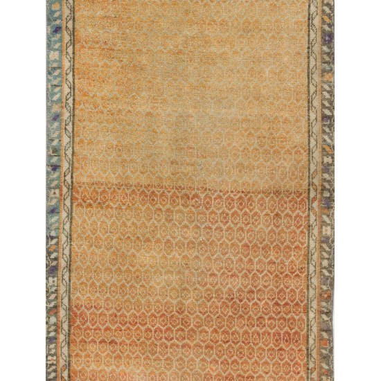 Handmade Vintage Central Anatolian Runner Rug. Great for Modern Home & Office Handmade Vintage Central Anatolian Runner Rug. Great for Modern Home & Office