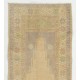 Fine Hand-Knotted Central Anatolian Rug in Neutral Colors. One-of-a-Kind Vintage Oushak Carpet