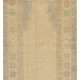 Faded Vintage Handmade Turkish Prayer Rug in Neutral Colors