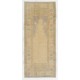 Faded Vintage Handmade Turkish Prayer Rug in Neutral Colors
