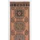 Mid-Century Vintage Anatolian Oushak Runner. Handmade Rug for Hallway