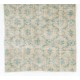 Hand-Knotted Vintage Oushak Accent Rug in Soft Colors