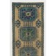 Vintage Handmade Turkish Wool Runner Rug for Hallway or Entryway Decor