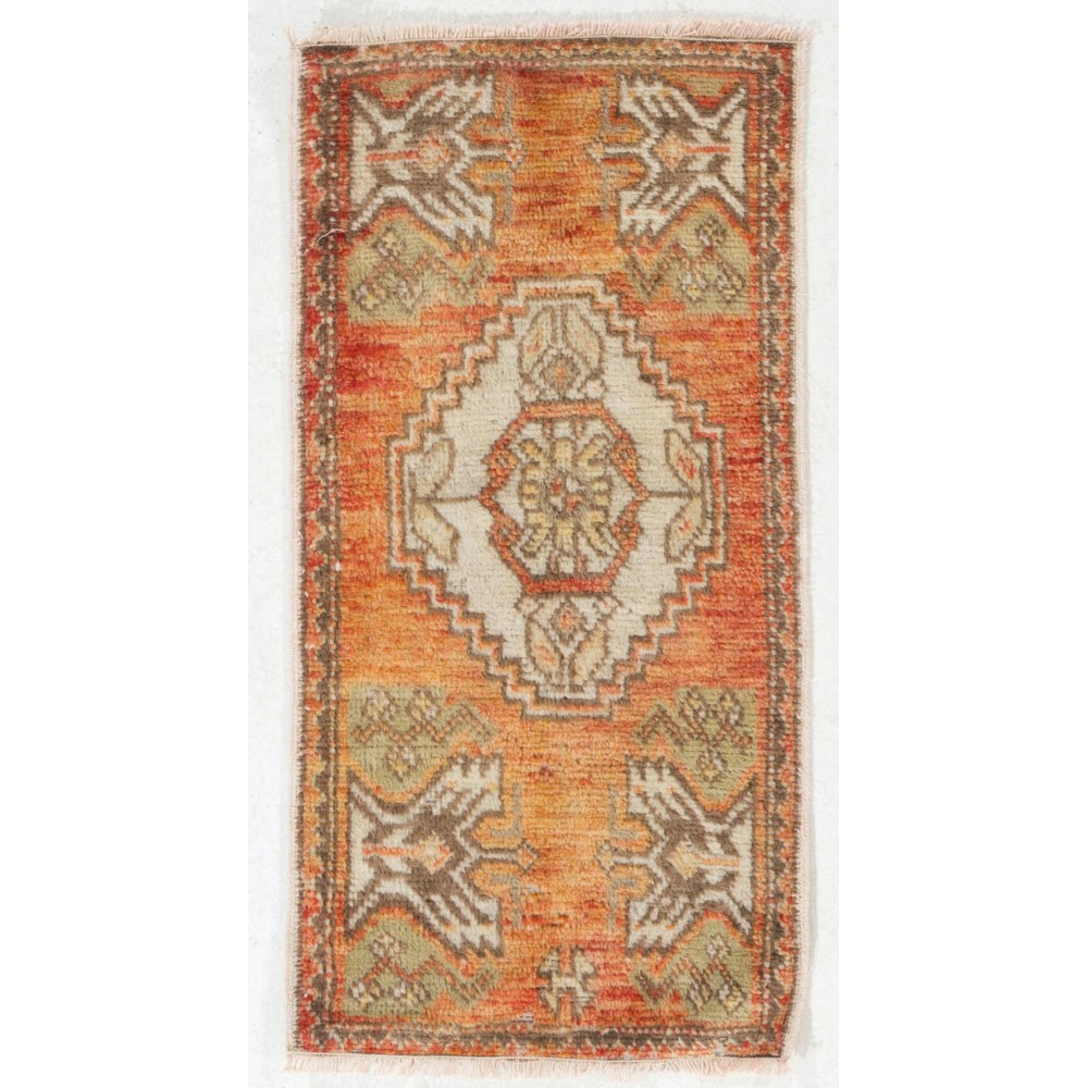 Handmade Small Rug, Vintage Seat Cover, Handmade Door Mat or Seat Cover