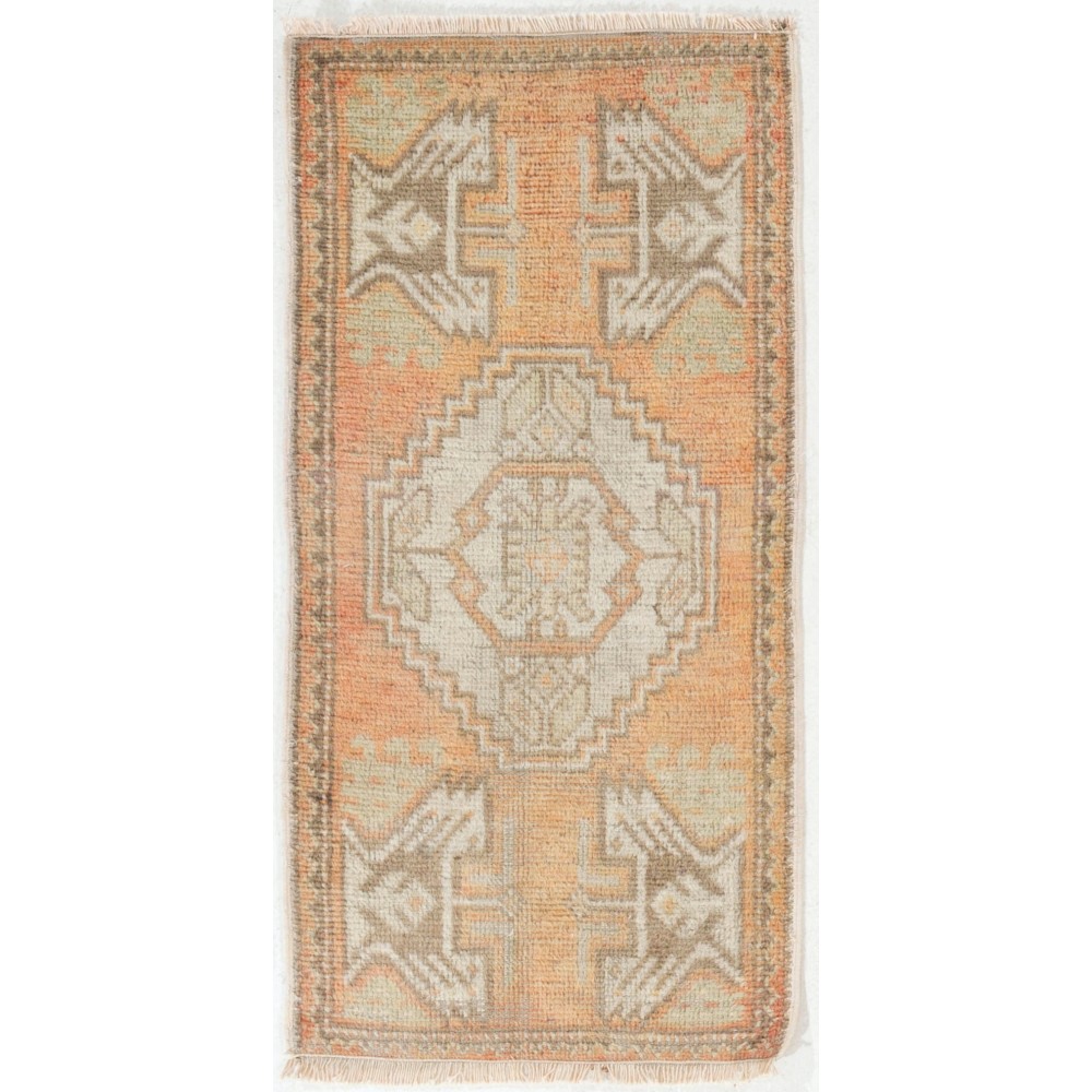 Handmade Rug, Vintage Seat Cover, Handmade Door Mat, 1970s Wall Hanging