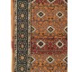 Mid-Century Handmade Central Anatolian Area Rug with Geometric Design. Vintage Wool Carpet