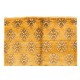 Vintage Handmade Karapinar Area Rug in Butterscotch Yellow Color