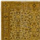 Yellow Color Overdyed Handmade Vintage Turkish Rug with Floral Design Yellow Color Overdyed Handmade Vintage Turkish Rug with Floral Design