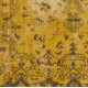 Vintage Turkish Rug Over-dyed in Yellow Color with Medallion Design Vintage Turkish Rug Over-dyed in Yellow Color with Medallion Design