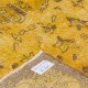 Vintage Turkish Rug Over-dyed in Yellow Color with Medallion Design Vintage Turkish Rug Over-dyed in Yellow Color with Medallion Design
