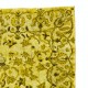 Vintage Hand-knotted Wool Rug OverDyed in Yellow for Modern Interiors