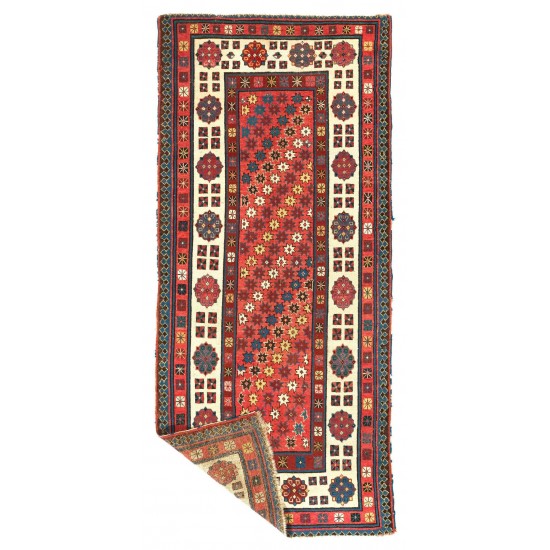 Antique Caucasian Talish Collectors Rug, Circa 1860, All Wool
